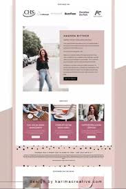 Modern Website Design For A Social Media Manager Karimacreative Modern Website Design In Blush Black And White By Karima Creative Webs 2020 Tasarim Web Siteleri