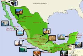 Mexico Tourist Map Mexico Vacation Spots Travel Advisory Mexico Vacation