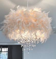 Dusky Peach Chandelier Light Shade Mydollhouse Decor Chandelier Light Shade Diy Chandelier Feather Lamp