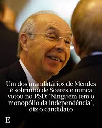 Eduardo Barroso, médico, sobrinho de Mário Soares e mandatário de Mendes  por Lisboa, diz que vai procurar convencer muitos "fiéis eleitores do PS"  de que não estarão a "trair" a sua ideologia