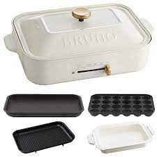 Enjoy free shipping on most stuff, even big stuff. Bruno Compact Hot Plate Takoyaki Plate Ceramic Coated Pot Grill Plate 4 Piece Set White Hot Plate Grill Plate Repair
