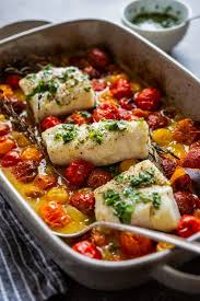 Morue Aux Tomates Confites Herbes Et Orange K Pour Katrine Morue Recette Morue Recette Sole
