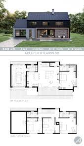 2 200 Sq Ft Modern Barn House Barndominium Plan Barn Style House Plans Beach House Plans Modern Barn House