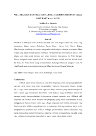 We did not find results for: Pdf Nilai Religius Dan Nilai Sosial Dalam Cerpen Robohnya Surau Meilisa Dwi Ervinda Academia Edu