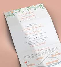 Wedding Invitation Template Peach Wedding Invitation Cactus Etsy Wedding Invitation Templates Folded Wedding Invitation Peach Wedding Invitations