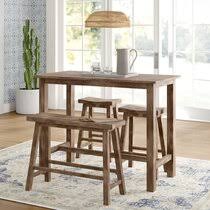 Flash furniture hercules 5 piece 108 x 40 farm dining set in antique white by flash furniture. Rustic Lodge Kitchen Dining Room Sets You Ll Love In 2021 Wayfair