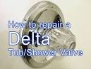 Delta single handle bathroom shower faucet repair