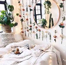 Cute Plant Themed Bedroom Ikea Mirror 129 Ikea Plants 99 12 00 White Ikea Bedroo Aesthetic Bedroom Bedroom Themes Bedroom Design