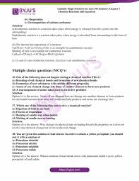 A reaction that has oxygen as a reactant and usually has carbon dioxide and water as products is a _____ reaction. Lakhmir Singh Chemistry Class 10 Solutions For Chapter 1 Chemical Reactions And Equations Free Pdf