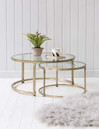 Coco Nesting Round Glass Coffee Tables Glass Coffee Table Decor Round Glass Coffee Table Round Coffee Table Decor