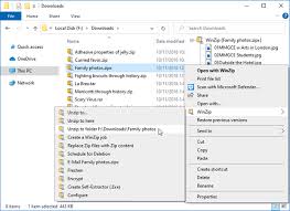 Quick Examples Of How To Unzip With Winzip