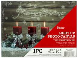 Darice Light Up Canvas Led 7 8x5 9 Candle Createforless