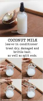 Coconut Milk Leave In Spray On Conditioner The Indian Spot Here are the various ways of using coconut milk to prevent hair loss.