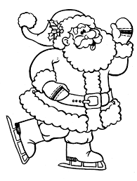 Sapin noel dessin impressionnant image coloriage pere noel et sapin a imprimer can be beneficial inspiration for those who seek an image according specific categories. Coloriage Le Pere Noel Avec Des Patins A Glace A Imprimer