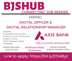 Relationship manager salary at axis bank ranges between ₹ 2.3 lakhs to ₹ 9.1 lakhs. Bjshub Bangalore Blr Axis Bank Hiring For Digital Facebook