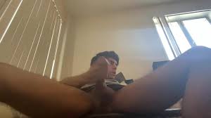 Uncut Latino Jerking Off, next to the Roommates.