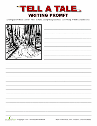 Tell A Tale Worksheet Education Com 5th Grade Writing Prompts Picture Writing Prompts 5th Grade Writing