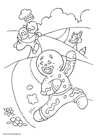 Click on the image to view the pdf. The Gingerbread Man Colouring Page Mummypages Ie