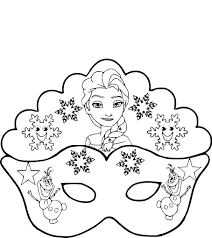 Coloriage masque les beaux dessins de meilleurs dessins. Coloriage Masque La Reine Des Neiges A Imprimer Sur Coloriages Info