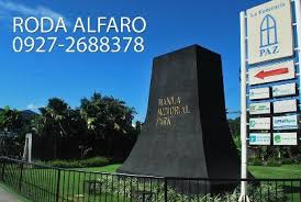 Mezarlık alanı içindeki meditasyon kulesi. Manila Memorial Park Sucat Lawn Lots Memorial Lot Paranaque Philippines Mmpsales