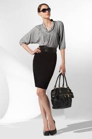 Its Not Court Attire But I Like It Great Contrast Of A Loose Fitting Top And A Pencil Skirt Fashion Business Casual Dress Code Business Attire