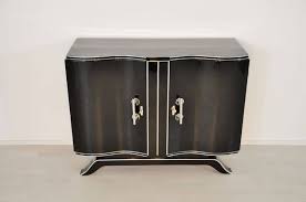 Art Deco Hochglanz Kommode Mit Grossen Chromgriffen Original Antike Mobel Art Deco Art Deco Mobel Hochglanz