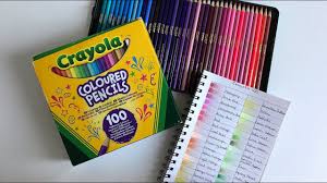Crayola 100 Colored Pencils Swatches First Impression