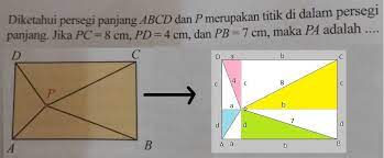 Sudut persegi panjang abcd adalah dab, abc, bcd, dan cda. Diketahui Persegi Panjang Abcd Dan P Merupakan Titik Di Dalam Persegi Panjang Jika Pc Brainly Co Id
