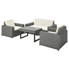 Solleron 4er Sitzgruppe Aussen Dunkelgrau Kuddarna Beige Ikea Osterreich In 2020 Furniture Prices Outdoor Furniture Sets Outdoor Seat Pads