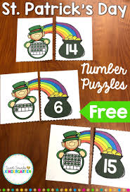St Patrick S Day Number Freebie A Great Math Activity For Math Centers This St Patrick Day Activities Kindergarten Math Activities Math Activities Preschool