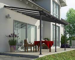 Pour une avancée de toit tuilé de 1m50 (doublée en lambris), je désire supprimer le poteau central et ainsi passer de 3m20 de portée à 6m50. Toit Couv Terrasse 3 X 6 M Gris Castorama