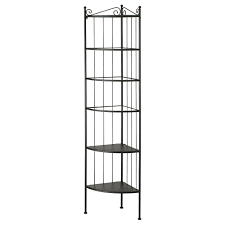 Ronnskar Corner Shelf Unit Black Ikea Corner Shelf Unit Corner Shelves Corner Shelf Unit Ikea