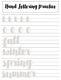 Hand Lettering Practice Sheets For Beginners Hand Lettering Practice Sheets Brush Lettering Practice Hand Lettering Practice