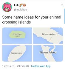 Animal crossing town name ideas and methods a forest life. Island Names On Tumblr