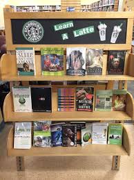 October Display Learn A Latte Library Book Displays Book Display Library Displays