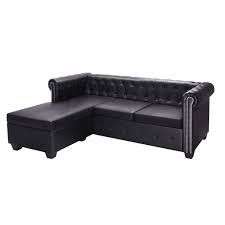 Marktplatz › möbel, wohnen › sofas, sessel › sofas. Vidaxl Chesterfield Sofa In L Form Kunstleder Kaufland De