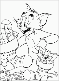 Tom Jerry Coloring Page Christmas Cartoon Coloring Pages Free Christmas Coloring Pages Coloring Books