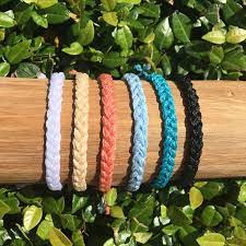 Thick Braid Bracelet Or Anklet Waterproof Bracelet Etsy Yarn Bracelets Braided Bracelets Diy Friendship Bracelets Patterns