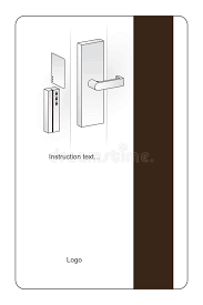 Use the key in the kit as the master key. Key Card Door Lock Instructions Stock Vector Illustration Of Info Lock 28661764