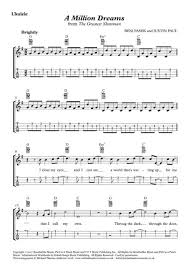 gi think of what the world could be. A Million Dreams For Ukulele With Tab By Digital Sheet Music For Individual Part Download Print H0 425185 Sc000017506 Sheet Music Plus