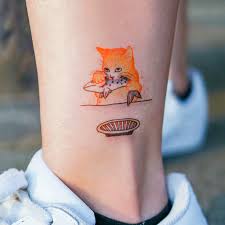 feed the cat tattoo realistic temporary tattoos tattoos cat tattoo