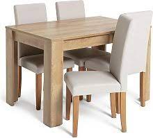 The table is made of solid oak. Oak Extending Dining Table And Chairs Shop Online And Save Up To 39 Uk Lionshome