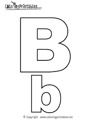 An easy way to find the best coloring pages for adults is to use the most popular page and sort the list by most printed and ever. Free Printable Alphabet Letter B Coloring Page