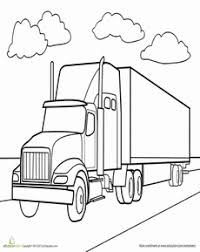 This compilation of over 200 free, printable, summer coloring pages will keep your kids happy and out of trouble during the heat of summer. Semi Truck Worksheet Education Com Truck Coloring Pages Coloring Pages For Boys Coloring Pages
