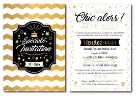 Carton D Invitation 30 Ans Soiree Chic Theme Noir Et Dore Carte Invitation Anniversaire Carton Invitation Anniversaire Carte Anniversaire