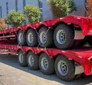 3 Axle 60 80 Tons Heavy Duty Gooseneck Low Loader Low Bed ...