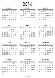 Blank A4 January 2016 Calendar Printable Free Printable Calendar