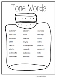 Free Chart Words To Describe The Tone Of A Text Tone Words Interactive Notebooks Reading Reading Anchor Charts