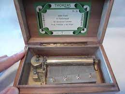 As is measures 9 x 4 no international shipping Vintage Thorens Music Box Christmas Songs Youtube