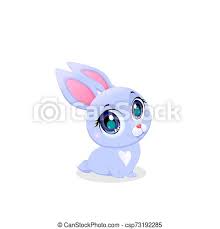 Comment dessiner un lapin de pâques qer98 napanonprofits. Lapin Kawaii Yeux Peu Grand Bebe Paques Heureux Salutation Foret Art Grand Mignon Rigolote Animal Element Canstock
